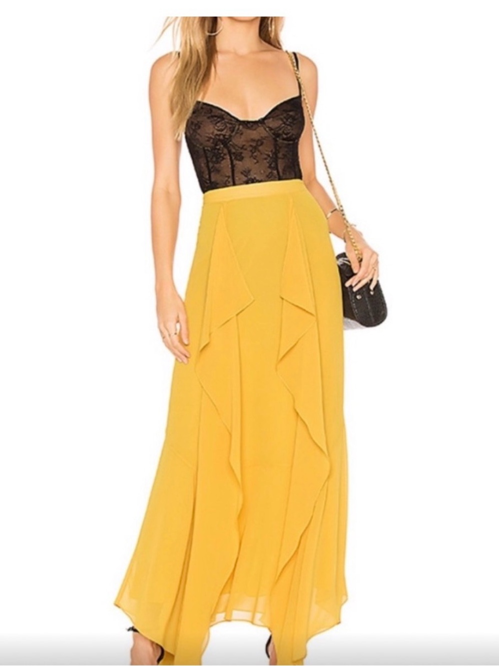 BCBGMaxAzria NWT Amali Maxi Skirt